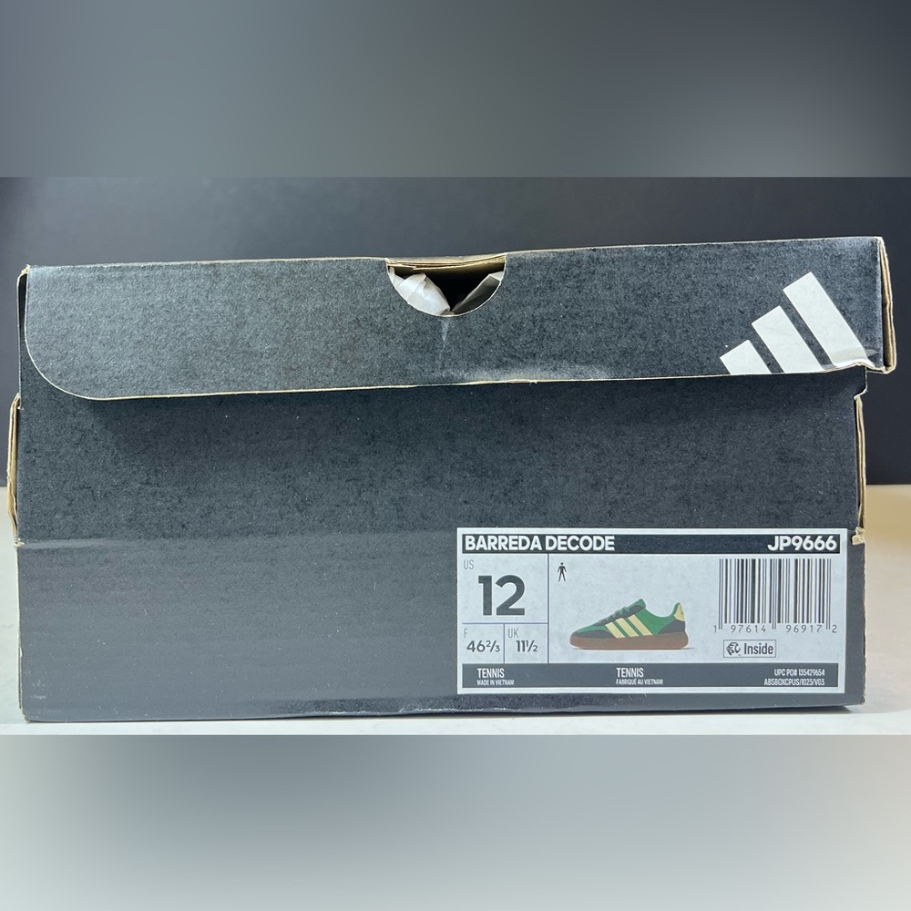 🆕Adidas Barreda Decode Men's in Court Green/Warm Vanilla/Legend Ivy - Size:12 - Picture 17 of 17